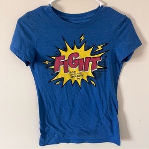 Blue graphic t-shirt
